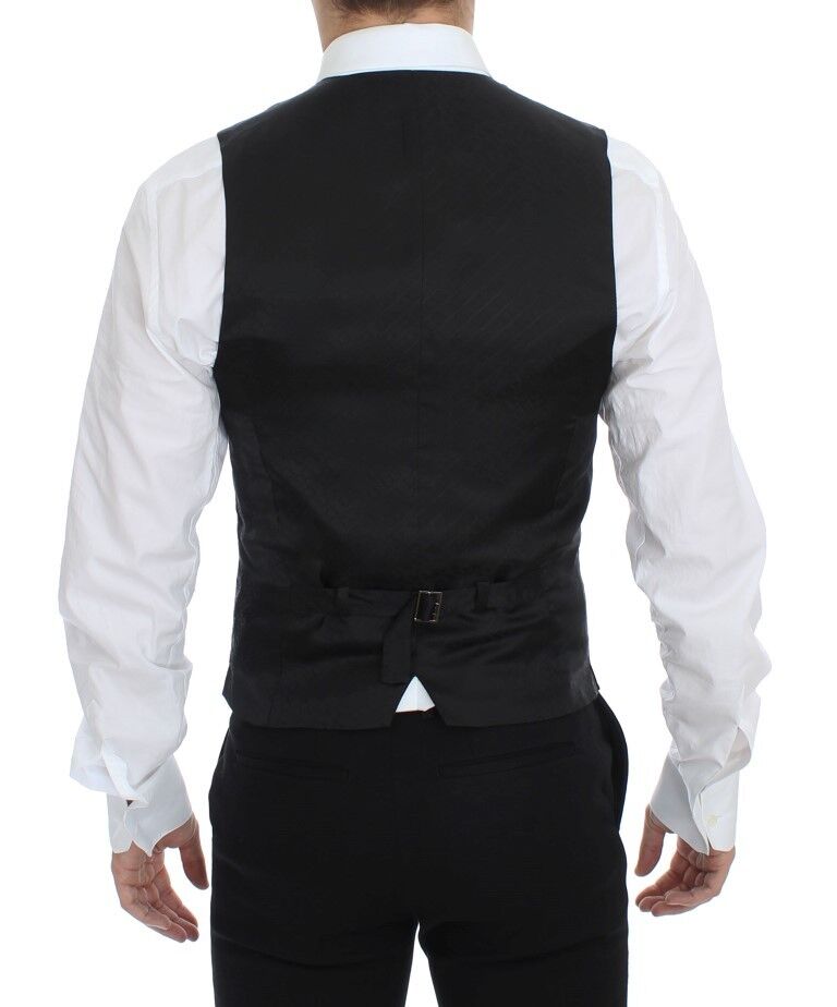 Dolce &amp; Gabbana Elegante gestreifte Wollweste