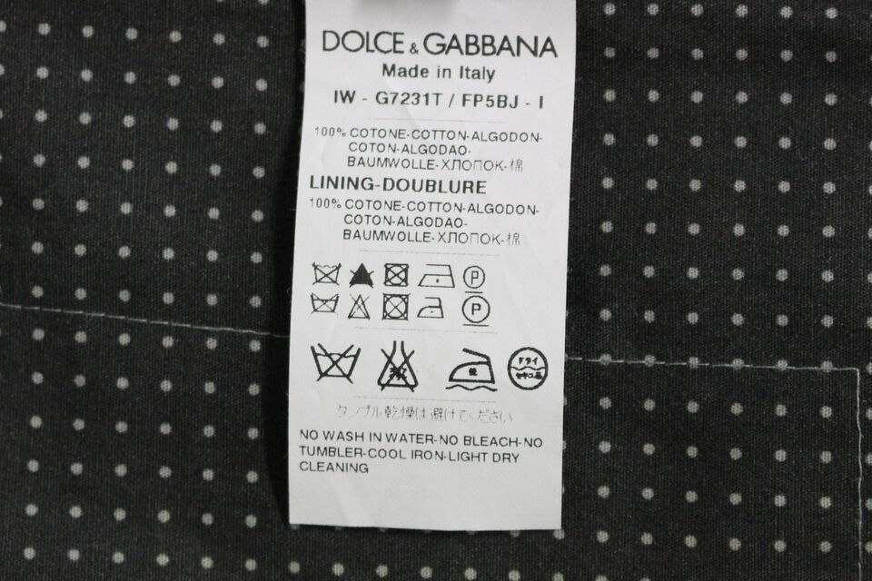 Dolce &amp; Gabbana Elegante graue Baumwollweste