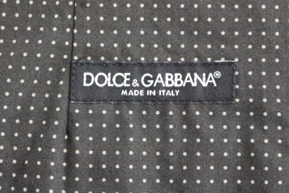 Dolce &amp; Gabbana Elegante graue Baumwollweste
