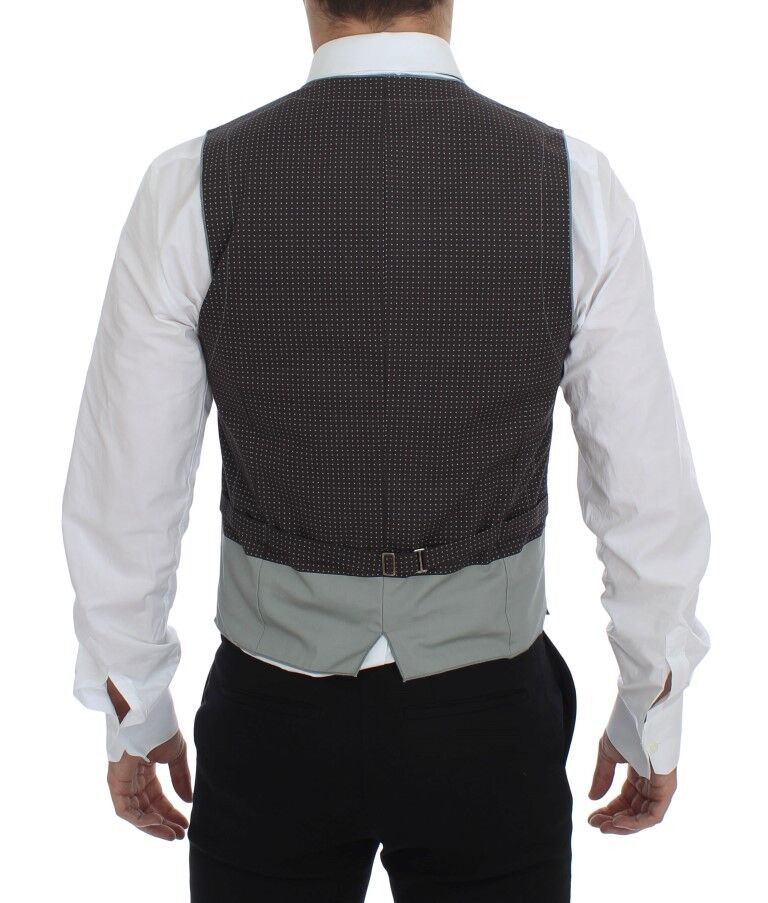Dolce &amp; Gabbana Elegante graue Baumwollweste
