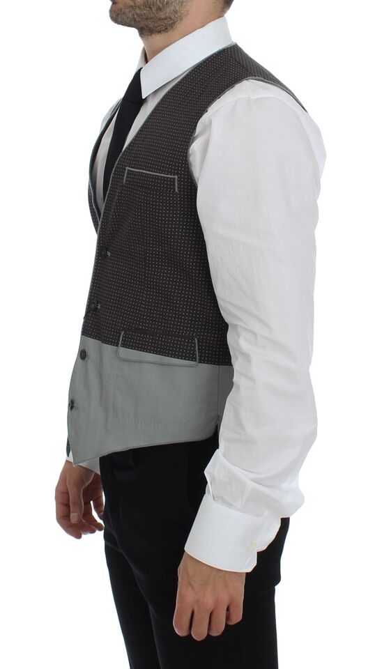 Dolce &amp; Gabbana Elegante graue Baumwollweste