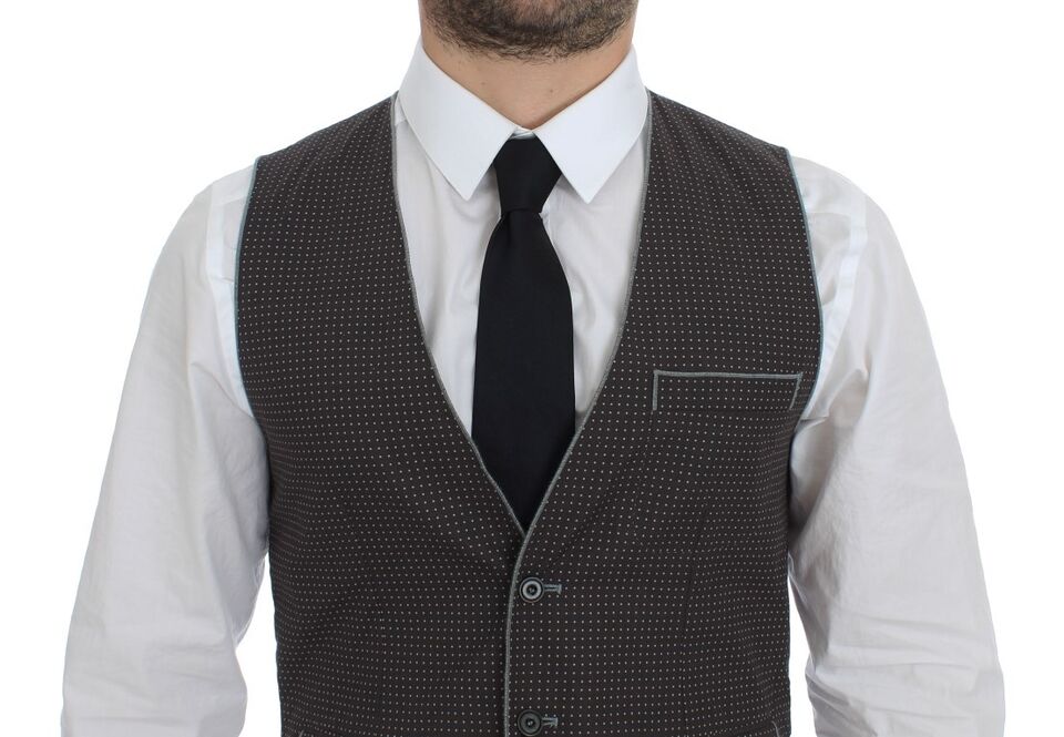 Dolce &amp; Gabbana Elegante graue Baumwollweste