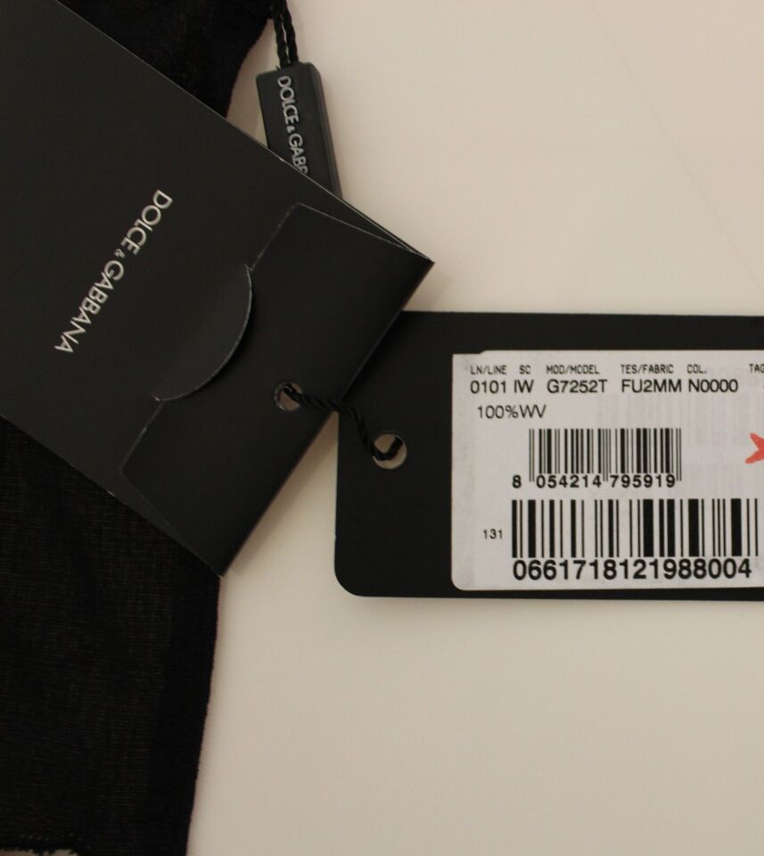Dolce &amp; Gabbana Elegante schwarze Wollweste