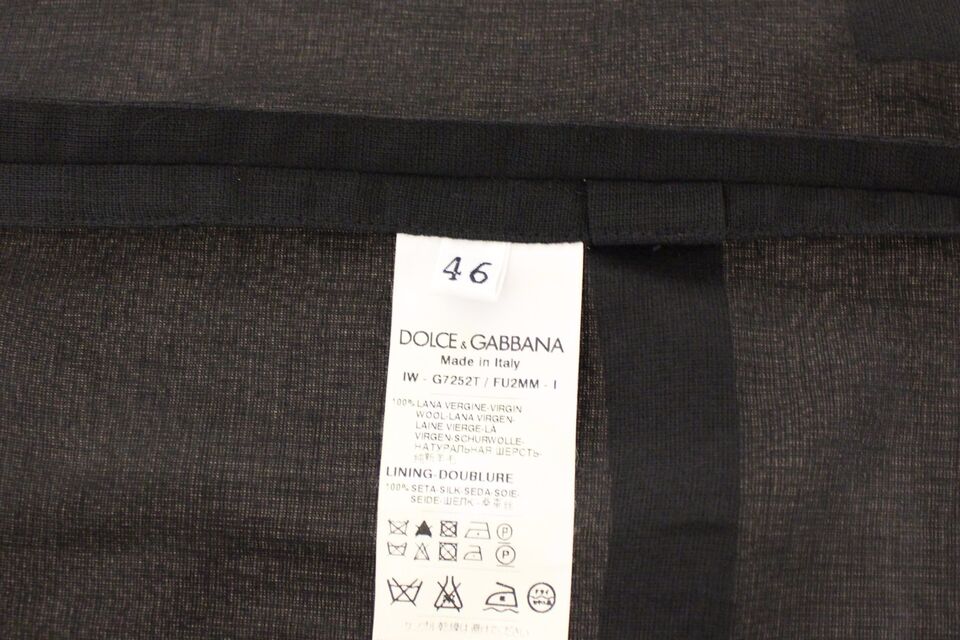 Dolce &amp; Gabbana Elegante schwarze Wollweste