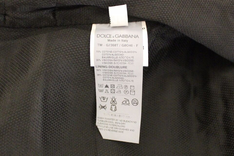 Dolce &amp; Gabbana Elegante schwarze Weste aus Baumwollmischung