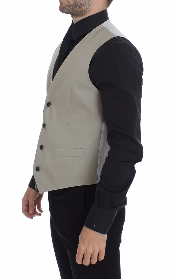 Dolce &amp; Gabbana Schicke beige einreihige Weste