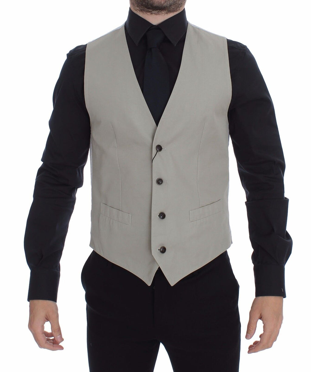 Dolce &amp; Gabbana Schicke beige einreihige Weste
