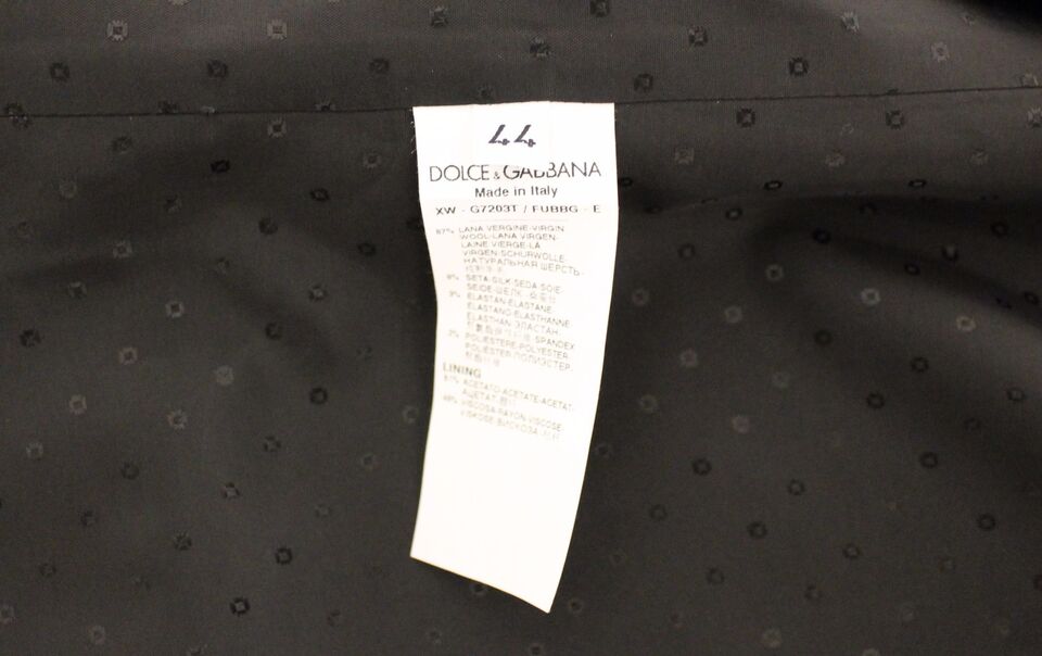 Dolce &amp; Gabbana Elegante schwarze Weste aus Seide und Wolle