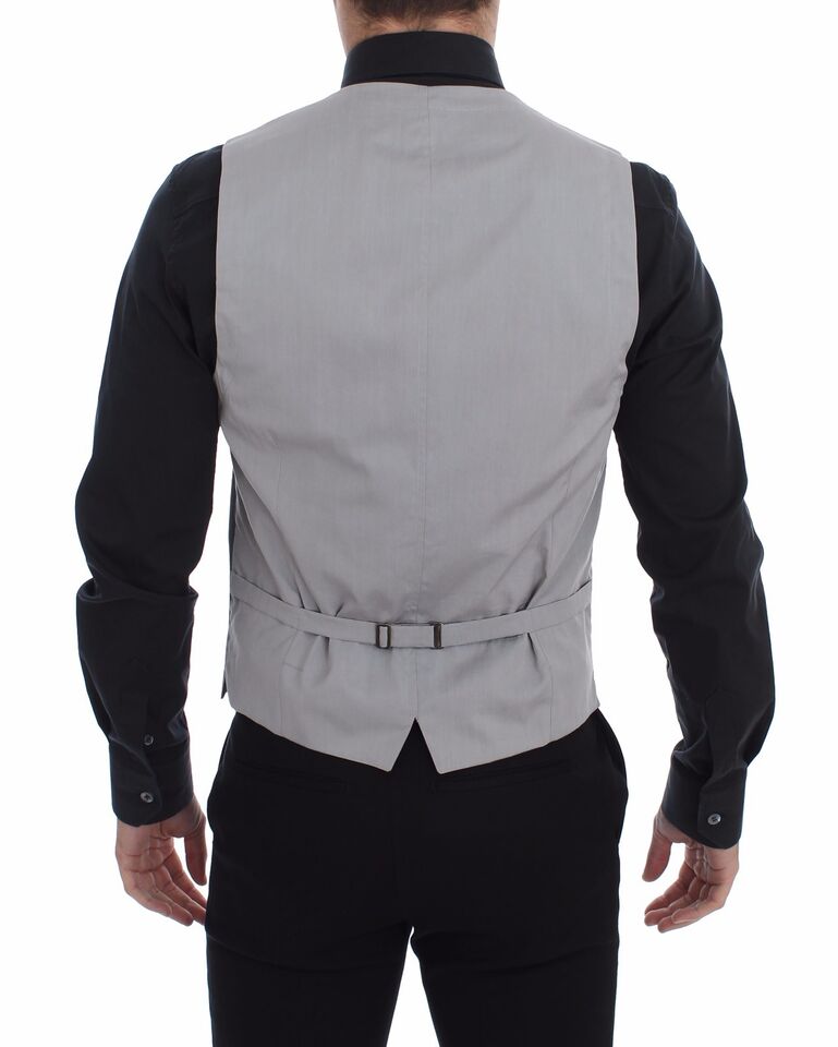Dolce &amp; Gabbana Elegante graue Slim Fit-Weste