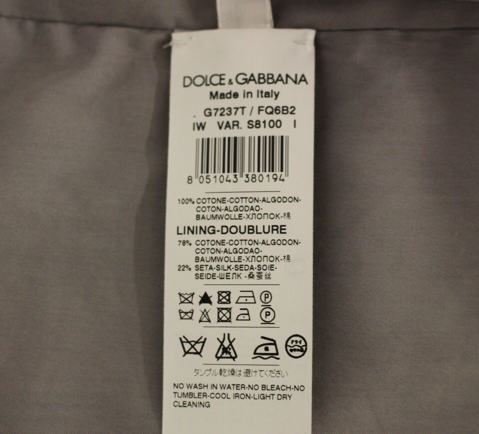 Dolce &amp; Gabbana Elegante graue Slim Fit-Weste