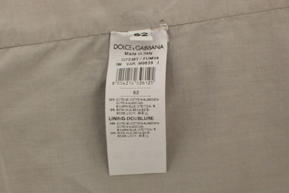 Dolce &amp; Gabbana Elegante beige Weste aus Baumwollseide