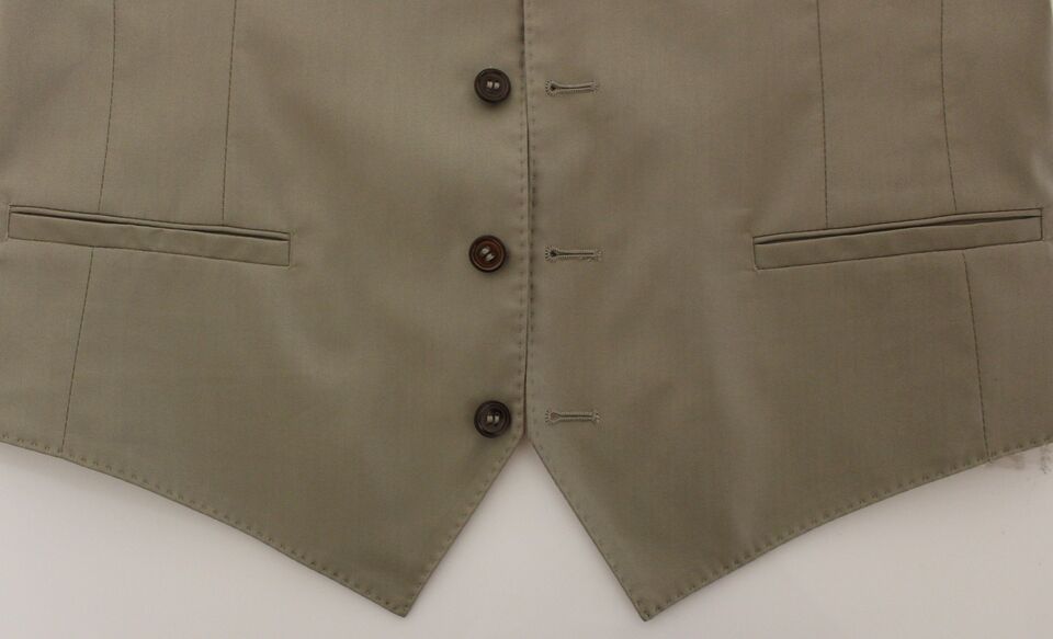 Dolce &amp; Gabbana Elegante beige Baumwollweste