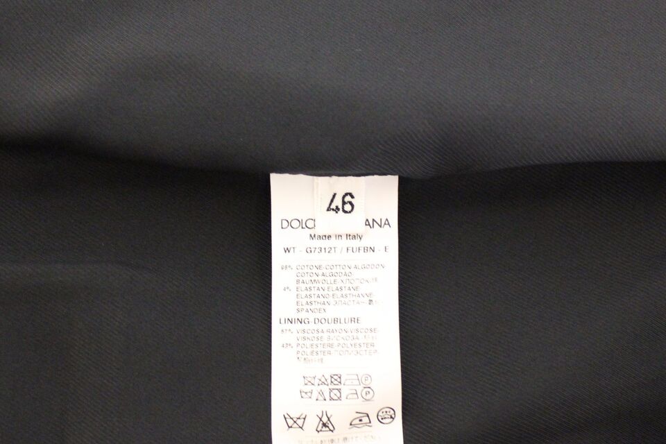Dolce &amp; Gabbana Elegante blaue Weste aus Baumwollstretch