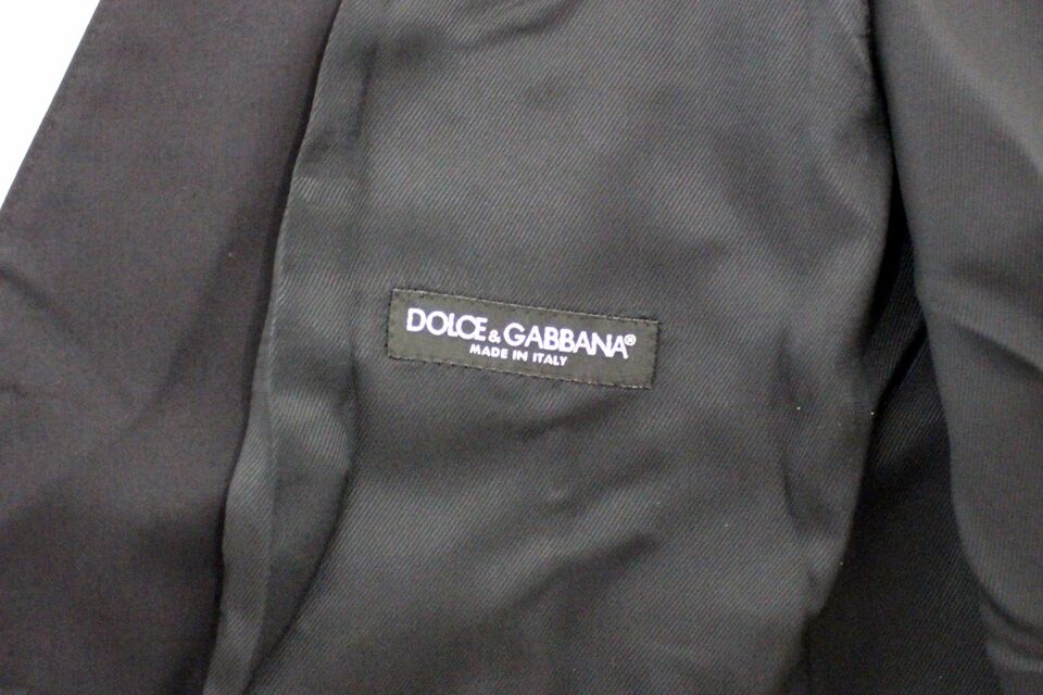 Dolce &amp; Gabbana Elegante blaue Weste aus Baumwollstretch
