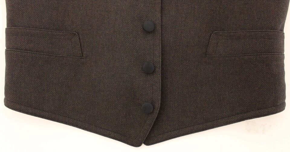 Dolce &amp; Gabbana Elegante braune Weste aus Baumwollmischung