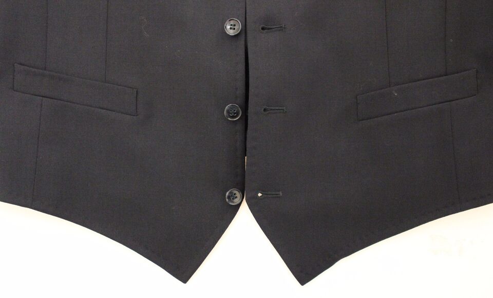Dolce &amp; Gabbana Elegante blaue Weste aus Baumwollstretch