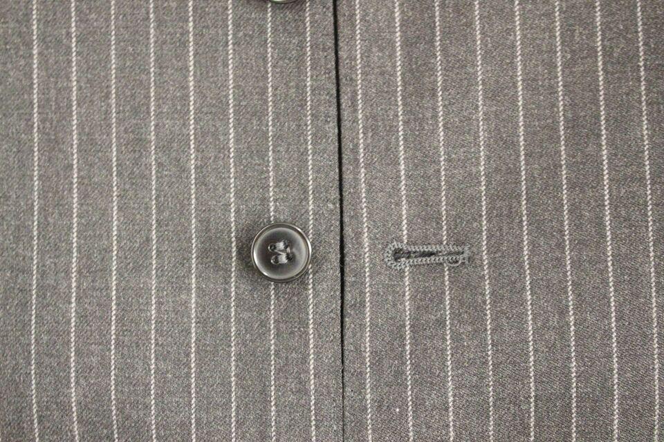 Dolce &amp; Gabbana Elegante grau gestreifte Wollweste
