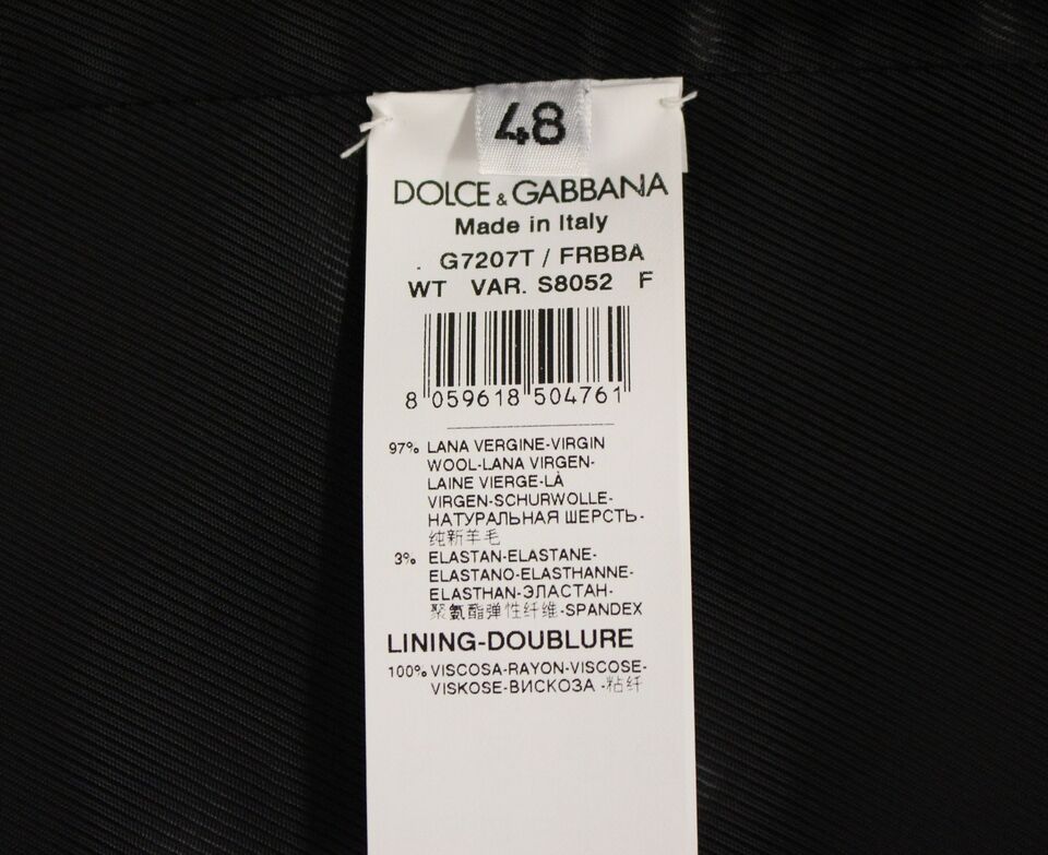 Dolce &amp; Gabbana Elegante grau gestreifte Weste