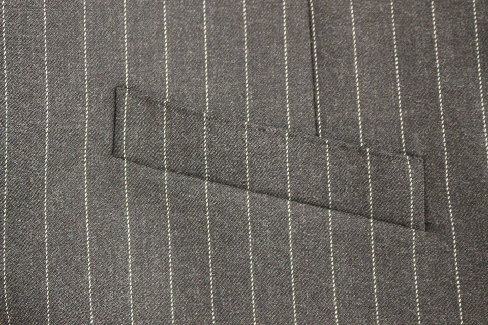 Dolce &amp; Gabbana Elegante grau gestreifte Weste