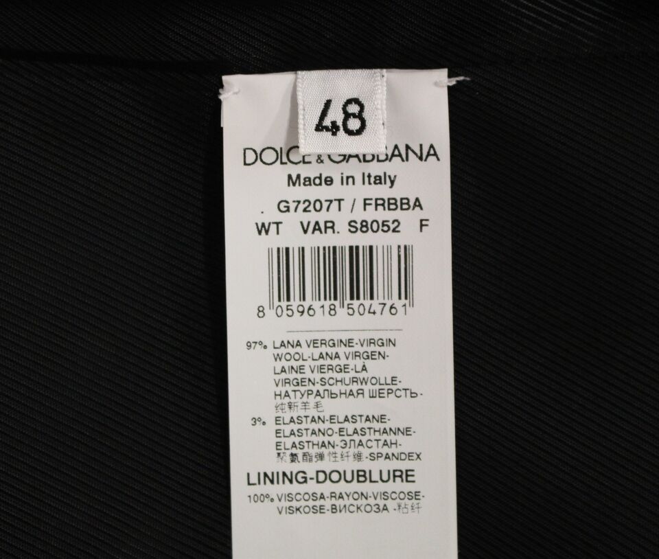 Dolce &amp; Gabbana Elegante gestreifte graue Weste