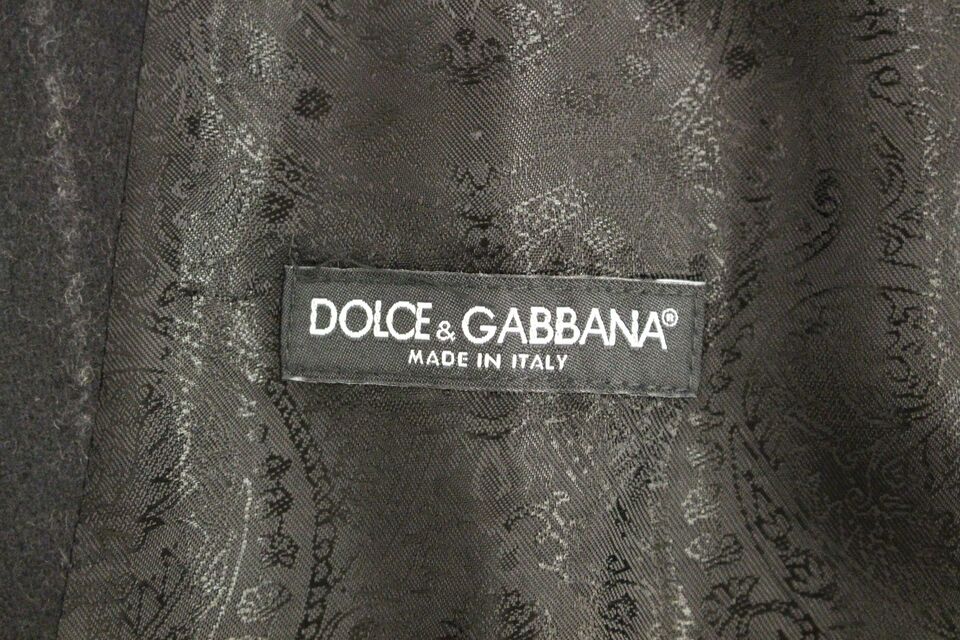 Dolce &amp; Gabbana – Elegante, schwarz gestreifte, einreihige Weste