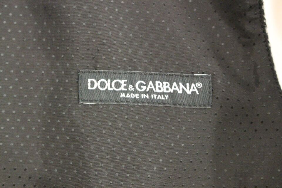 Dolce &amp; Gabbana Elegante einreihige graue Weste