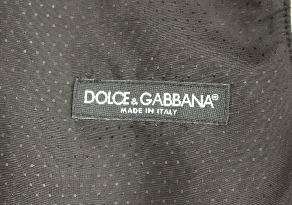 Dolce &amp; Gabbana Elegante Weste aus grauer Wollmischung