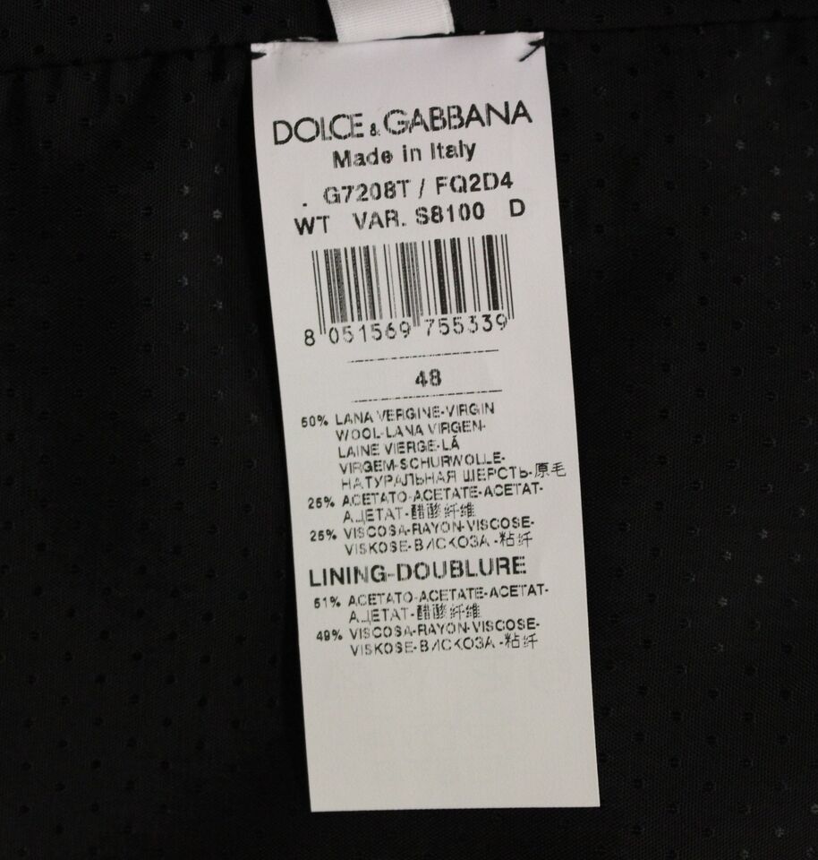 Dolce &amp; Gabbana Elegante Weste aus grauer Wollmischung