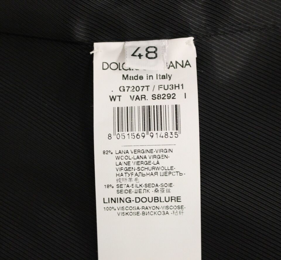Dolce &amp; Gabbana Elegante Weste aus grauer Wollmischung