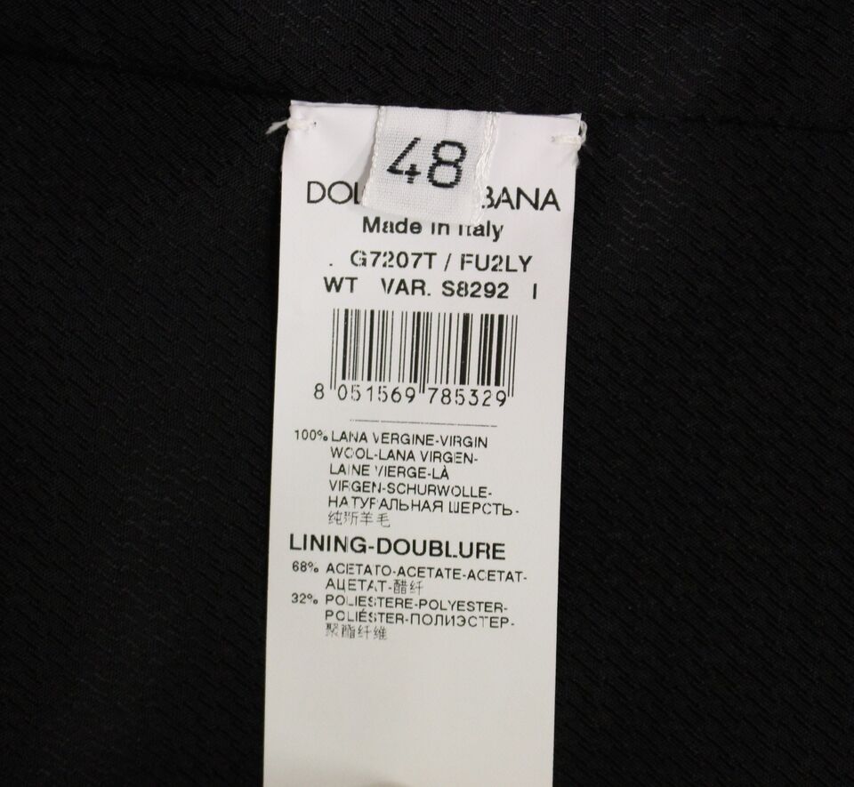 Dolce &amp; Gabbana Elegante formelle Weste aus grauer Wolle
