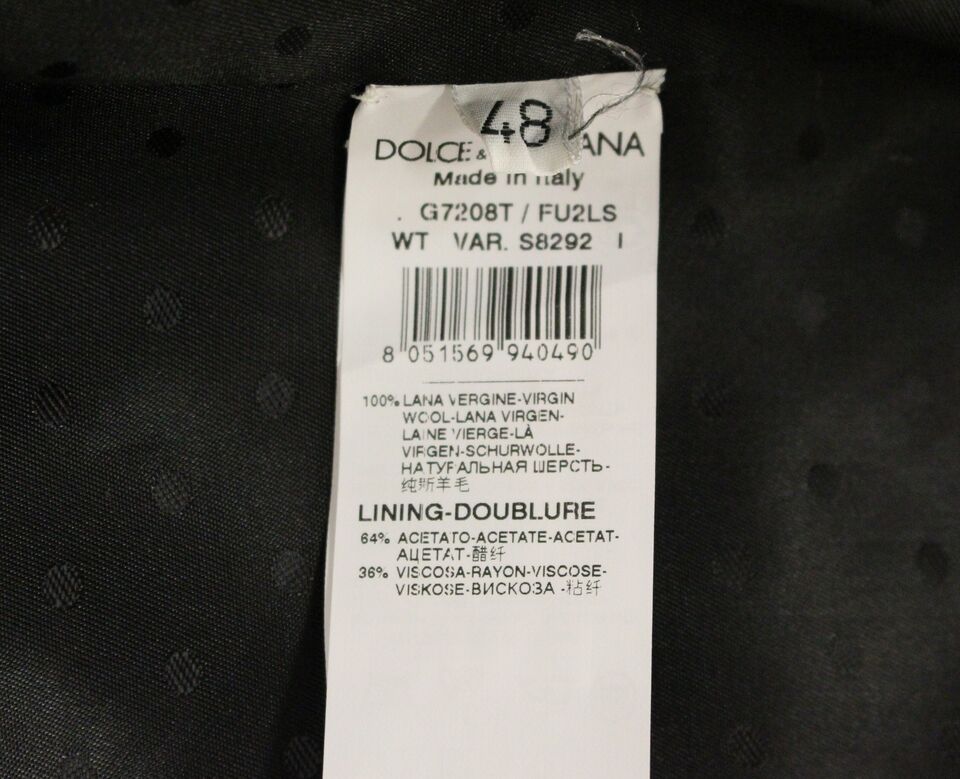 Dolce &amp; Gabbana Elegante Weste aus grauer Wolle für formelle Anlässe