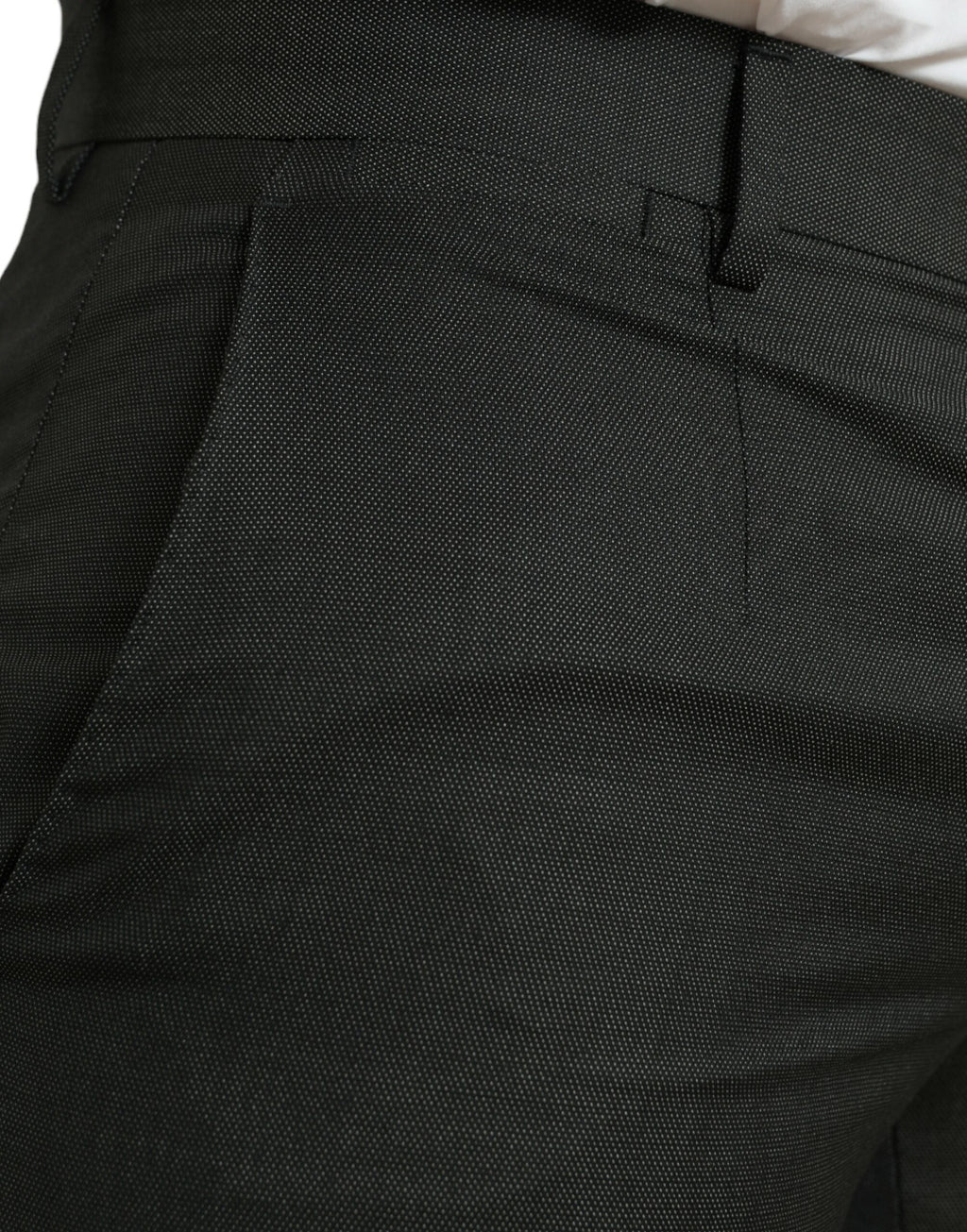 Dolce &amp; Gabbana Elegante dunkelgraue Skinny-Anzughose