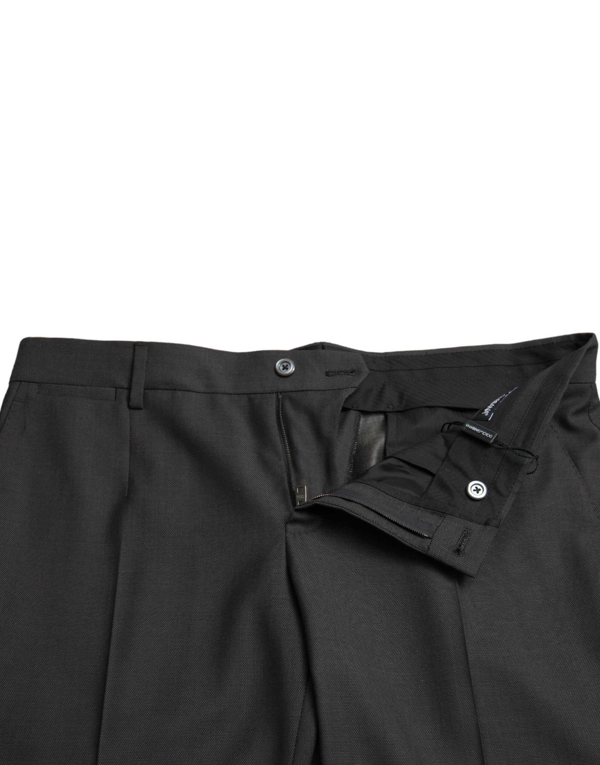 Dolce &amp; Gabbana Elegante dunkelgraue Skinny-Anzughose
