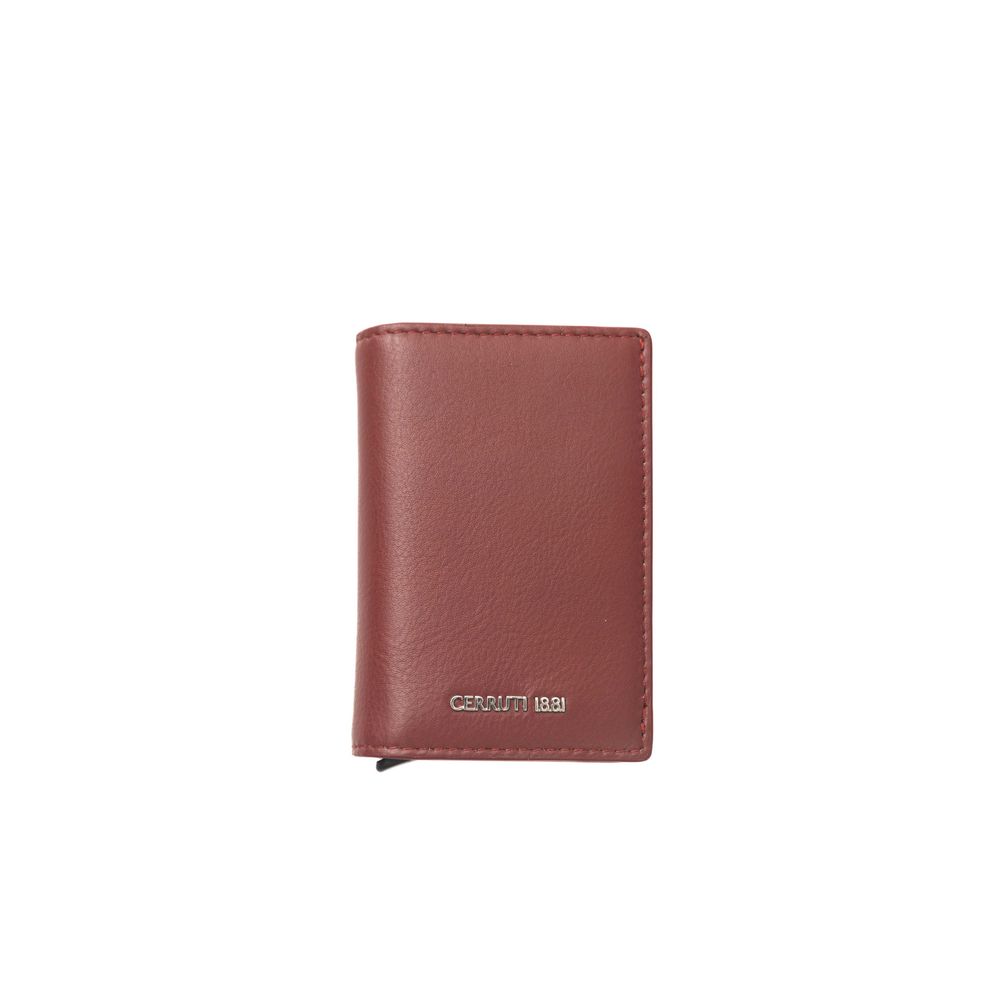 Cerruti 1881 Rote Leder Herren Geldbörse