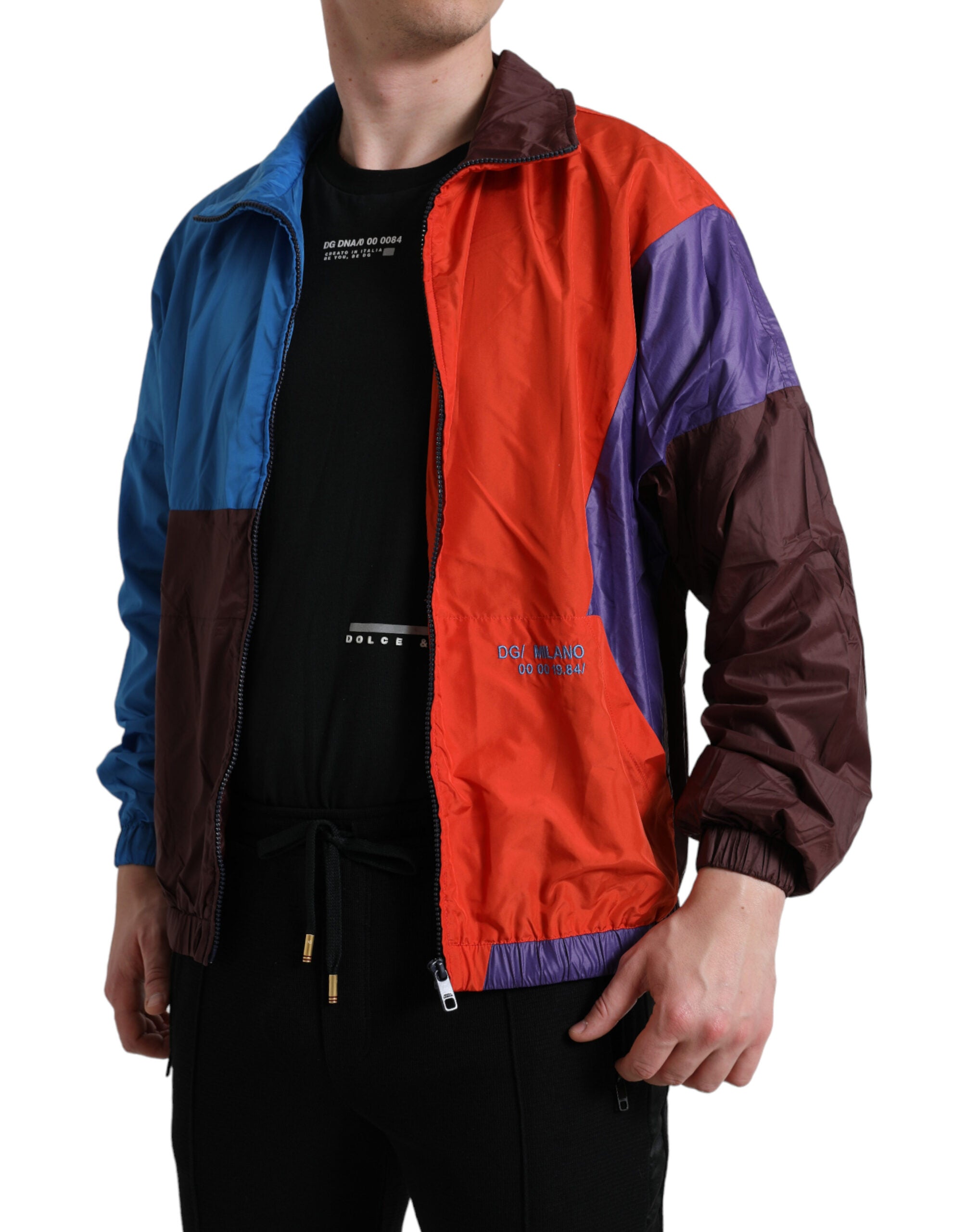 Dolce &amp; Gabbana – Mehrfarbige Windjacke aus Technostoff