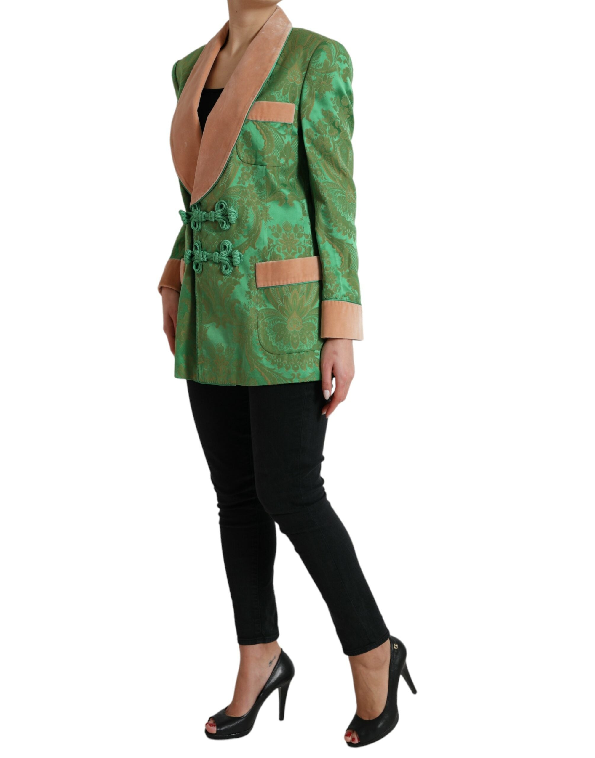 Dolce &amp; Gabbana – Zweireihiger Blazer mit floraler Eleganz