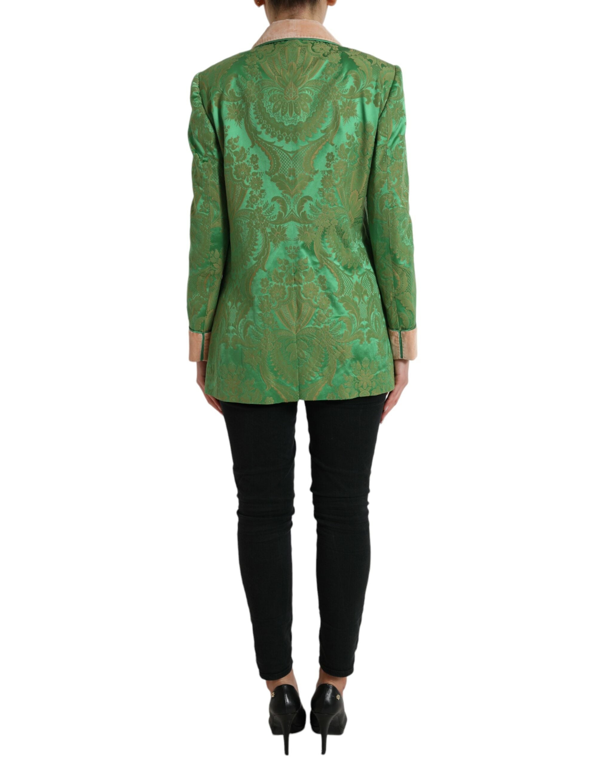 Dolce &amp; Gabbana – Zweireihiger Blazer mit floraler Eleganz