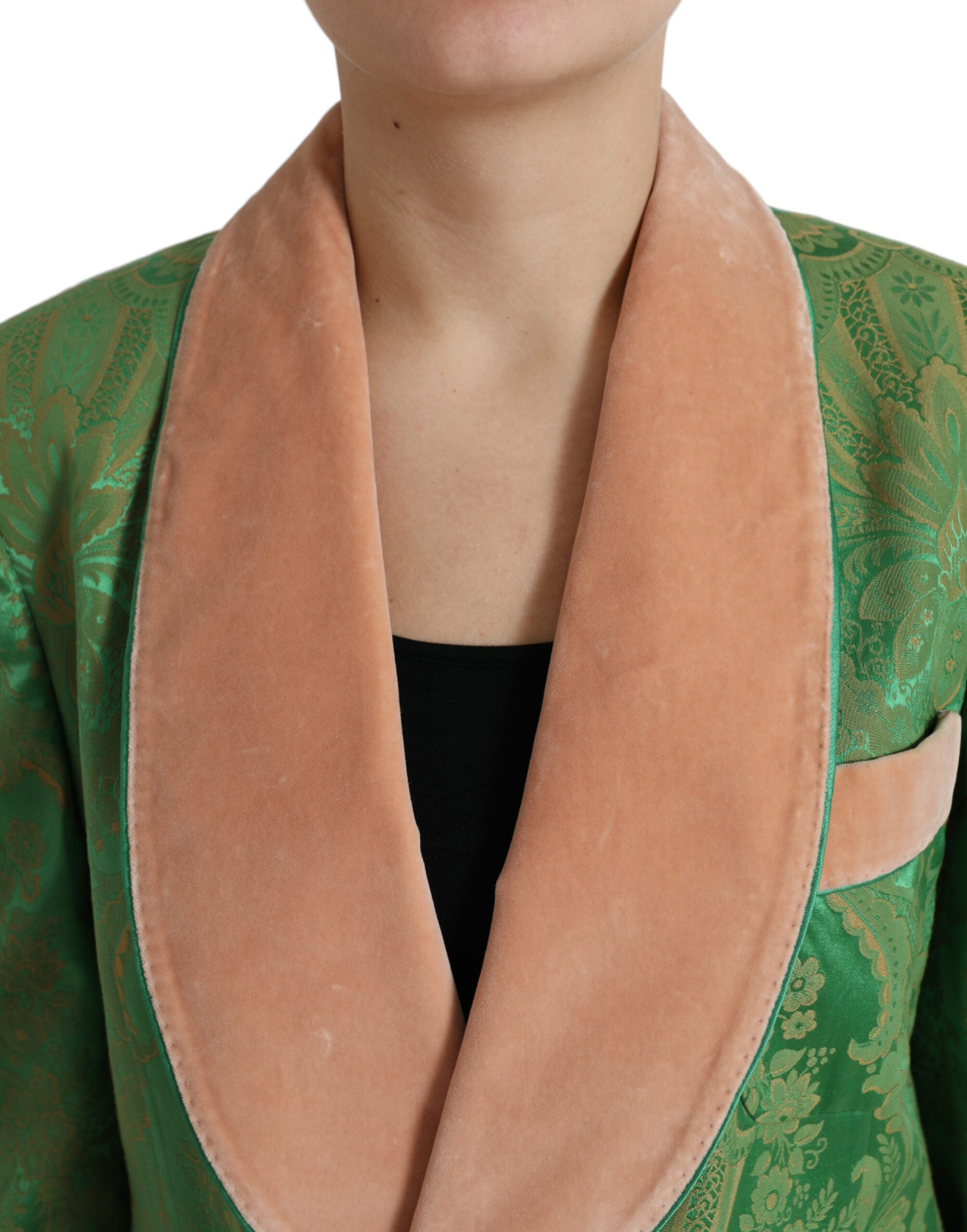 Dolce &amp; Gabbana – Zweireihiger Blazer mit floraler Eleganz