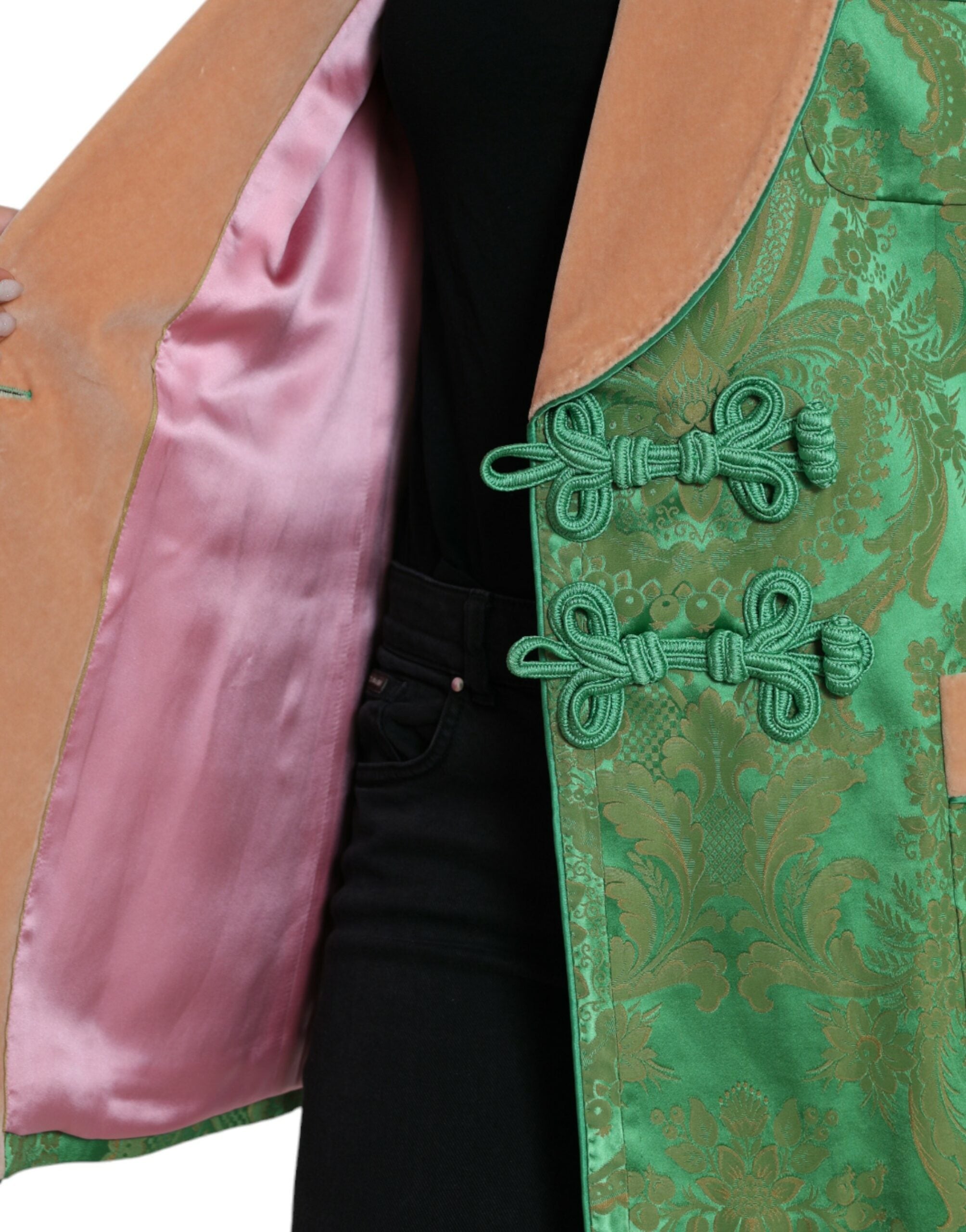 Dolce &amp; Gabbana – Zweireihiger Blazer mit floraler Eleganz