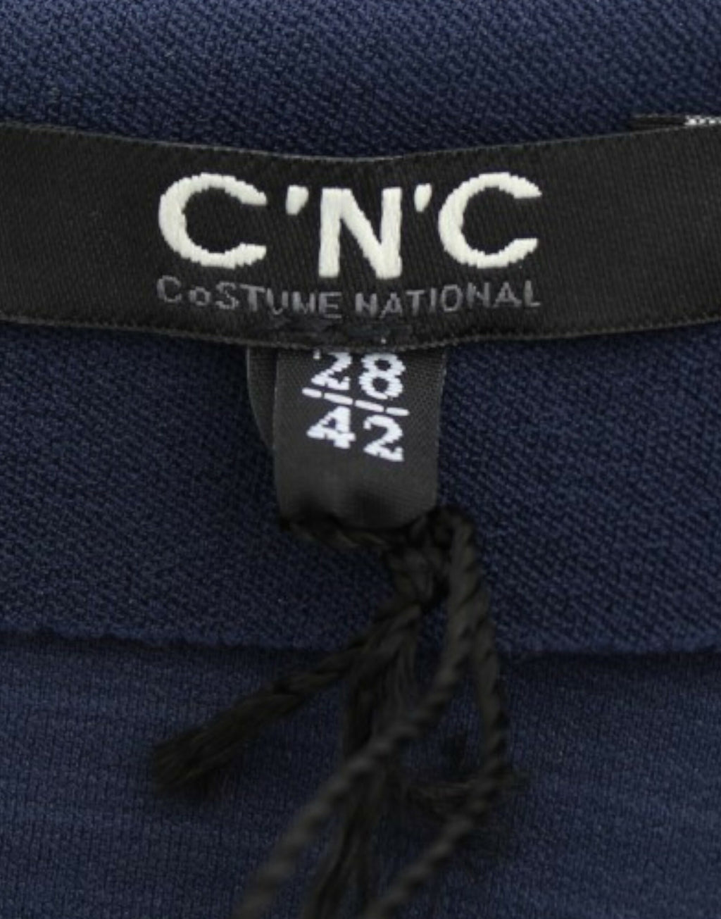 Costume National – Schicker blauer Minirock mit seitlichem Reißverschluss