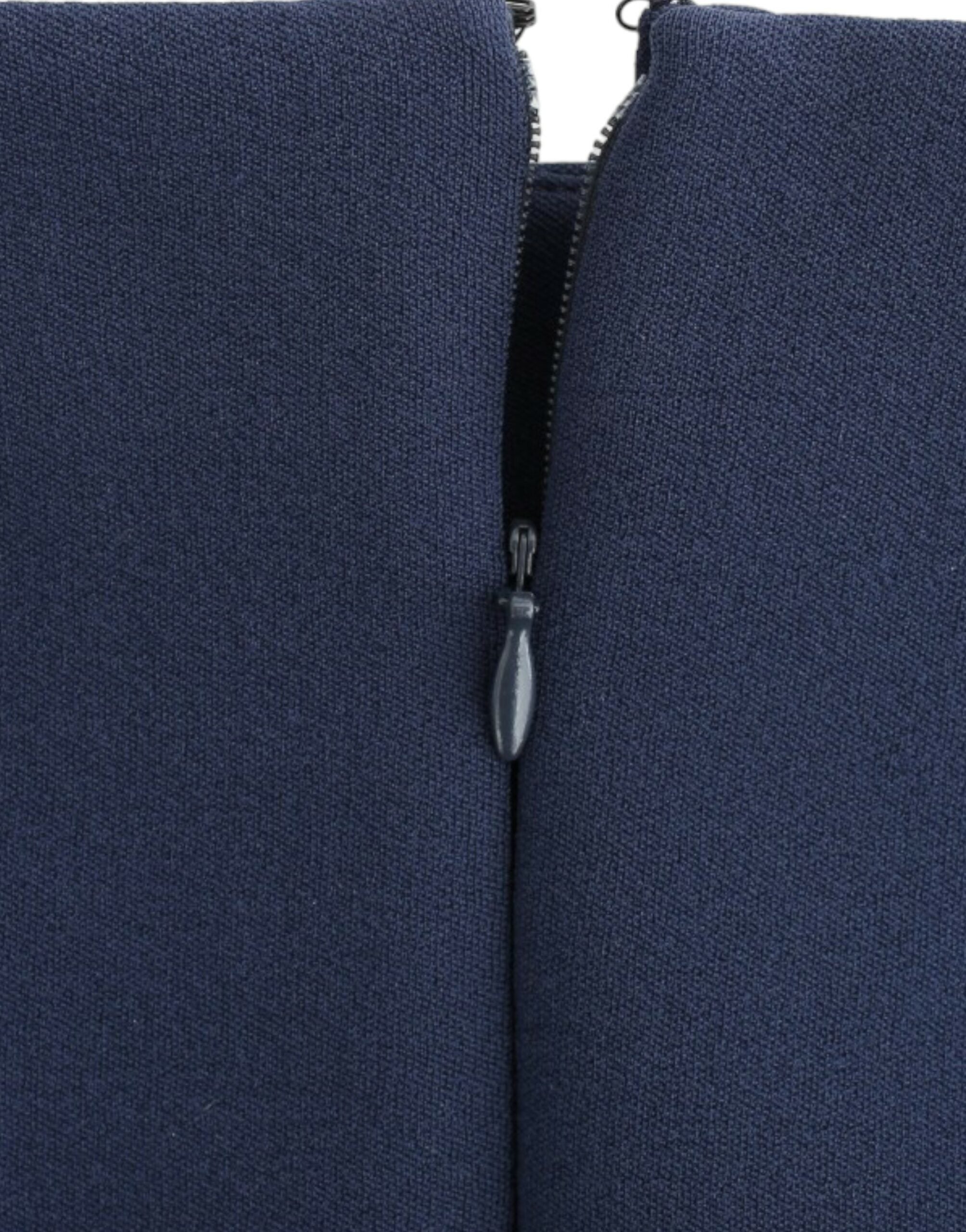 Costume National – Schicker blauer Minirock mit seitlichem Reißverschluss