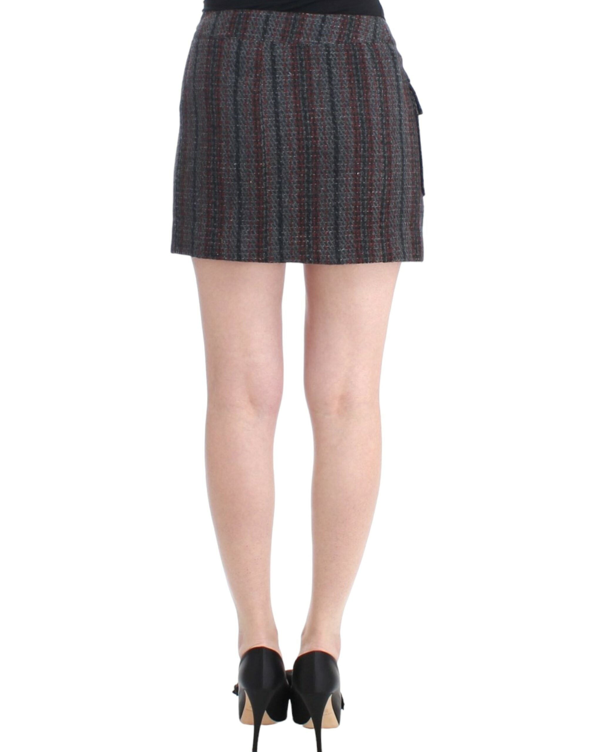 Costume National – Schicker Minirock aus Wollmischung in Grau