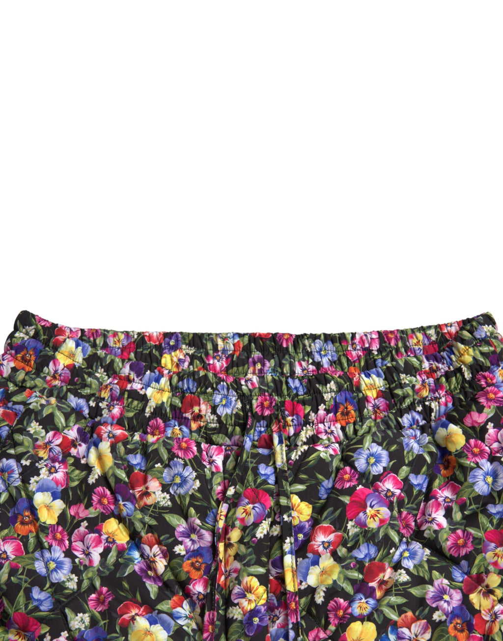 Dolce &amp; Gabbana – Kräftige Shorts mit Blumenmuster und hoher Taille