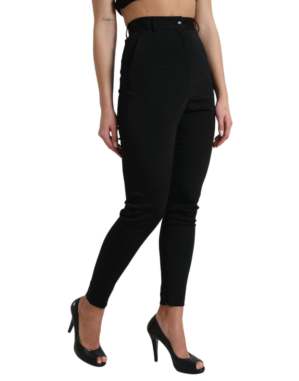 Dolce &amp; Gabbana Elegante Skinny-Hose mit hoher Taille