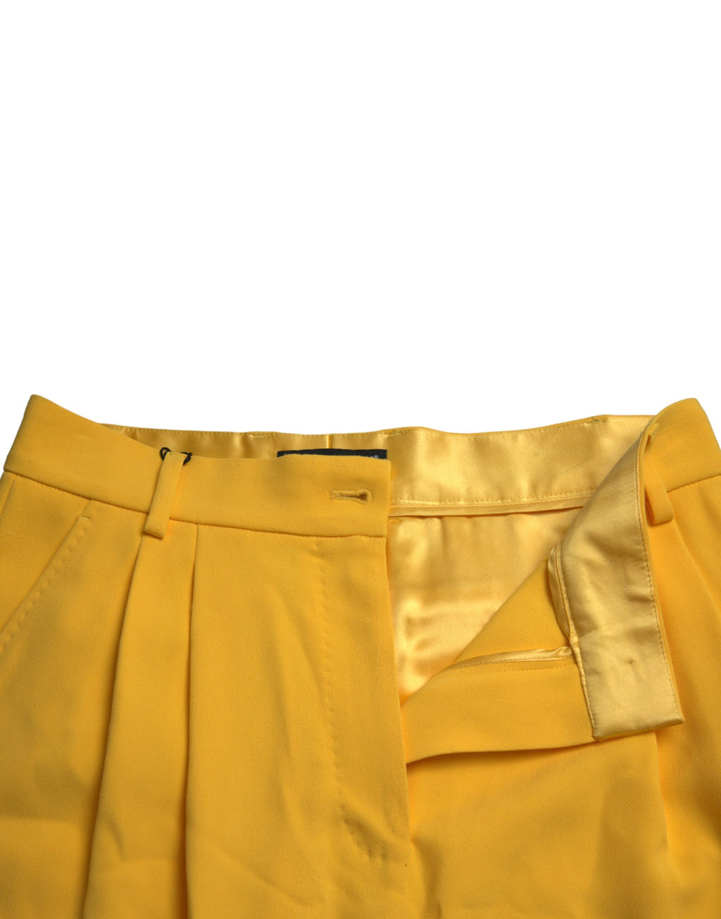 Dolce &amp; Gabbana Elegante Bermudashorts mit hoher Taille in Sonnengelb