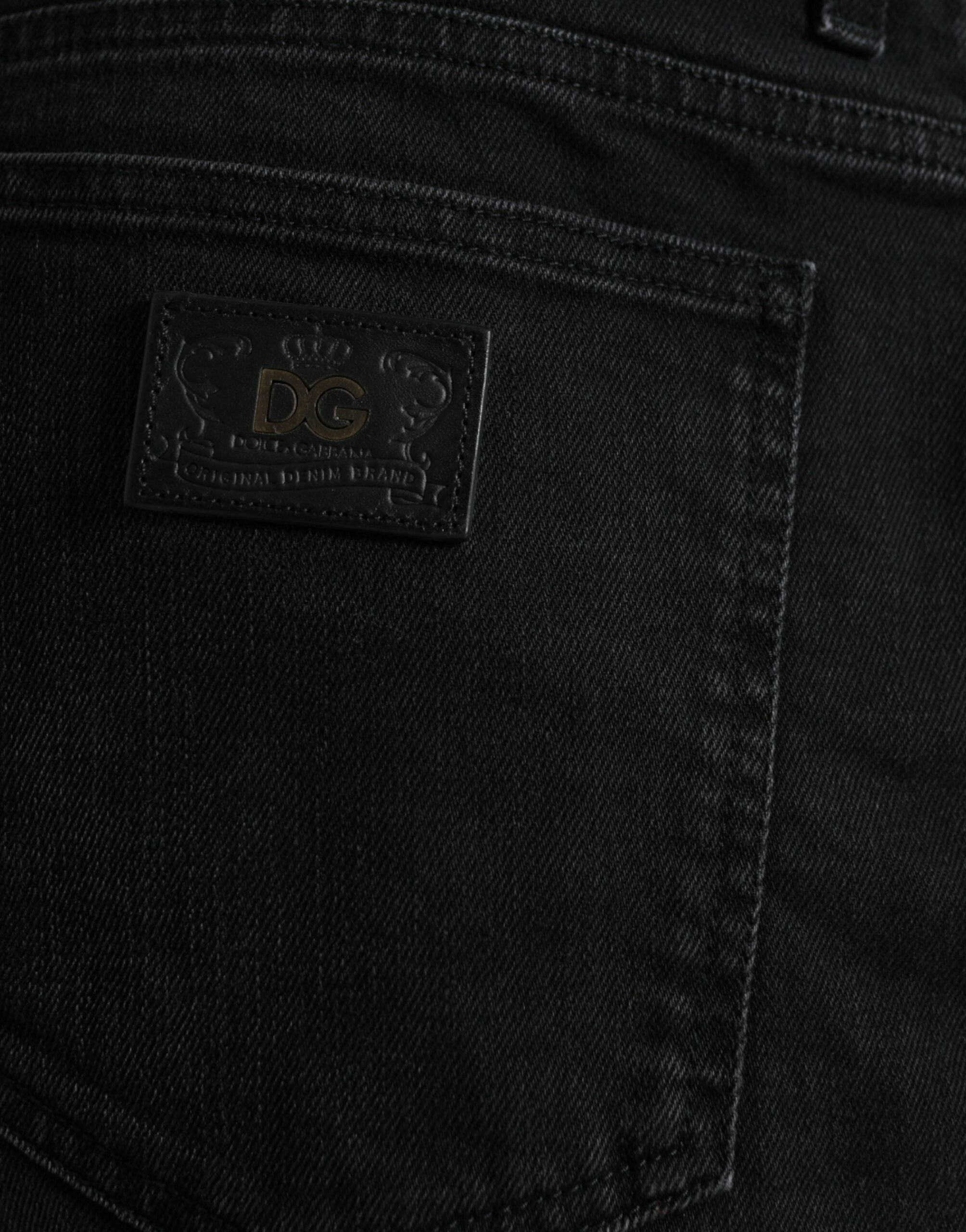 Dolce &amp; Gabbana Schicke schwarze Bermuda-Jeansshorts