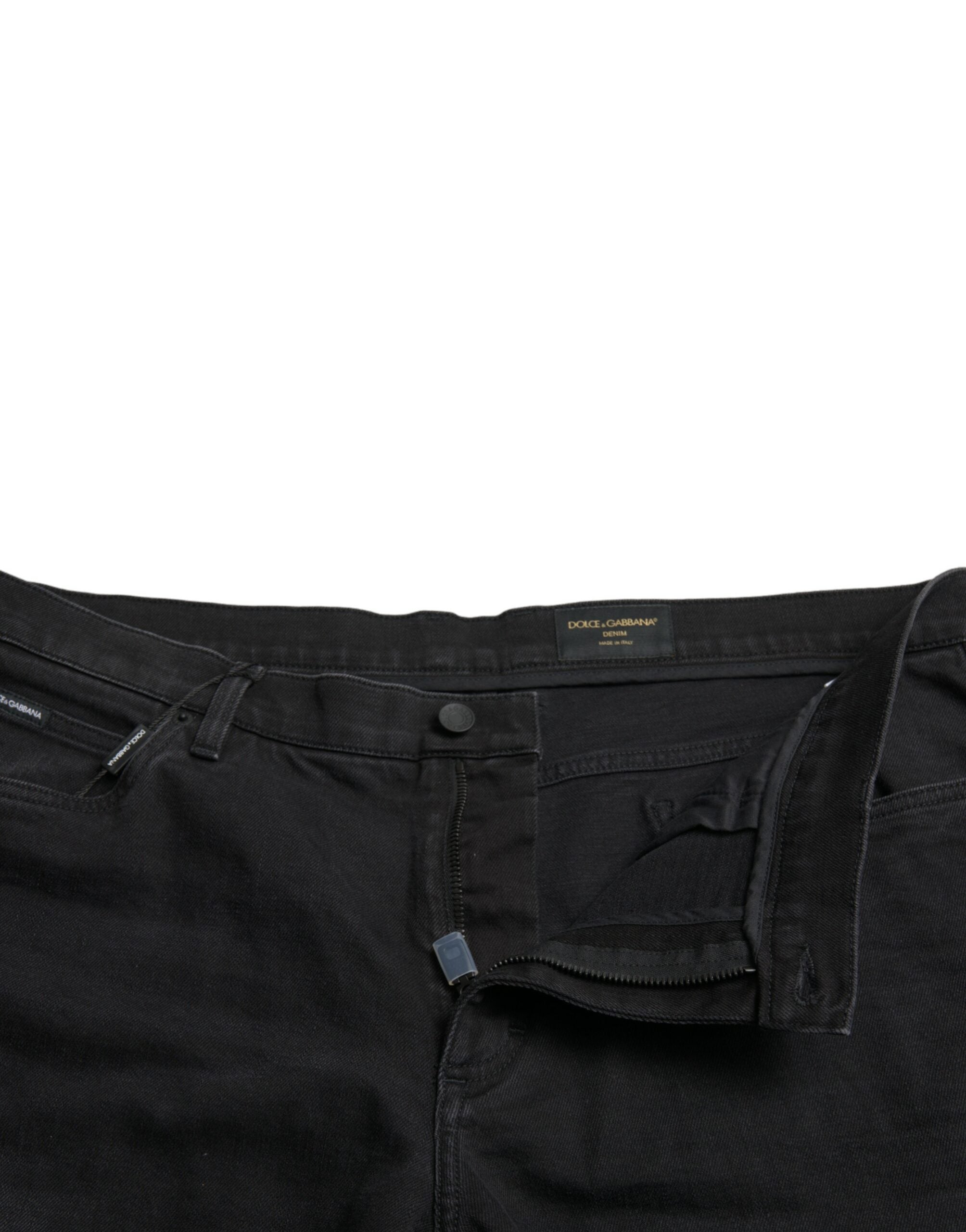 Dolce &amp; Gabbana Schicke schwarze Bermuda-Jeansshorts
