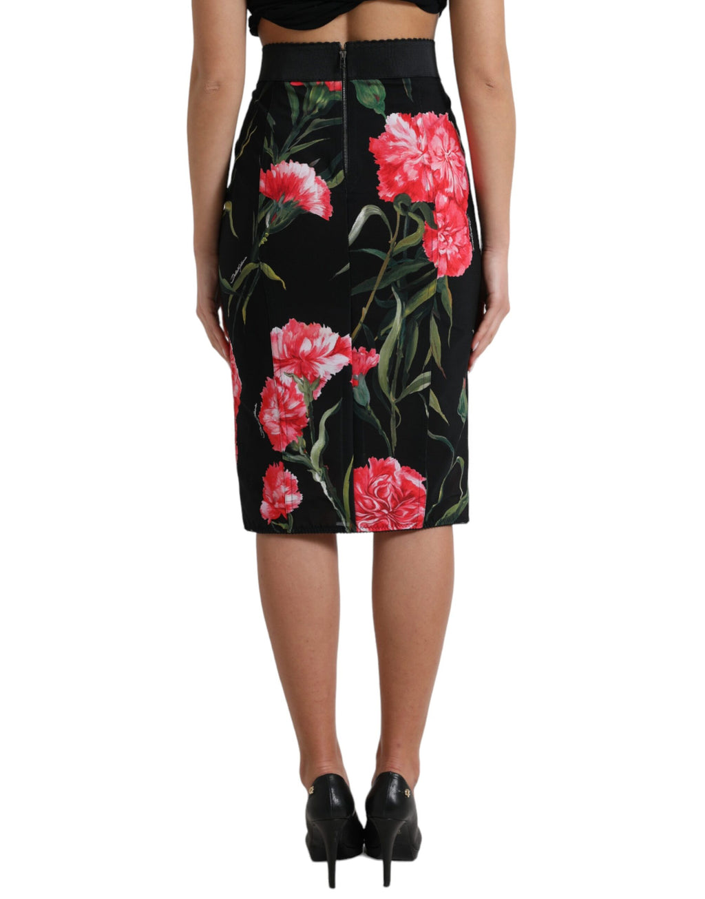 Dolce &amp; Gabbana Bleistiftrock mit Blumenmuster und hoher Taille