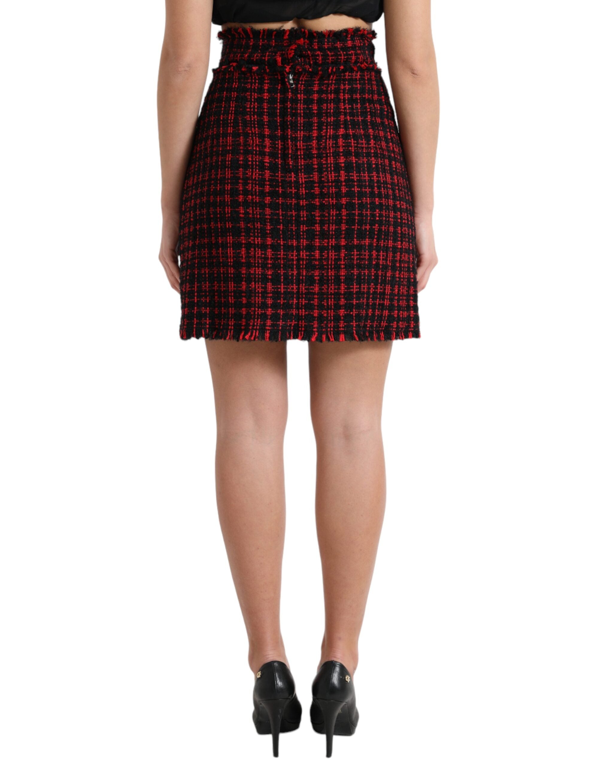 Dolce &amp; Gabbana – Verlockender Minirock mit hoher Taille und Schottenmuster