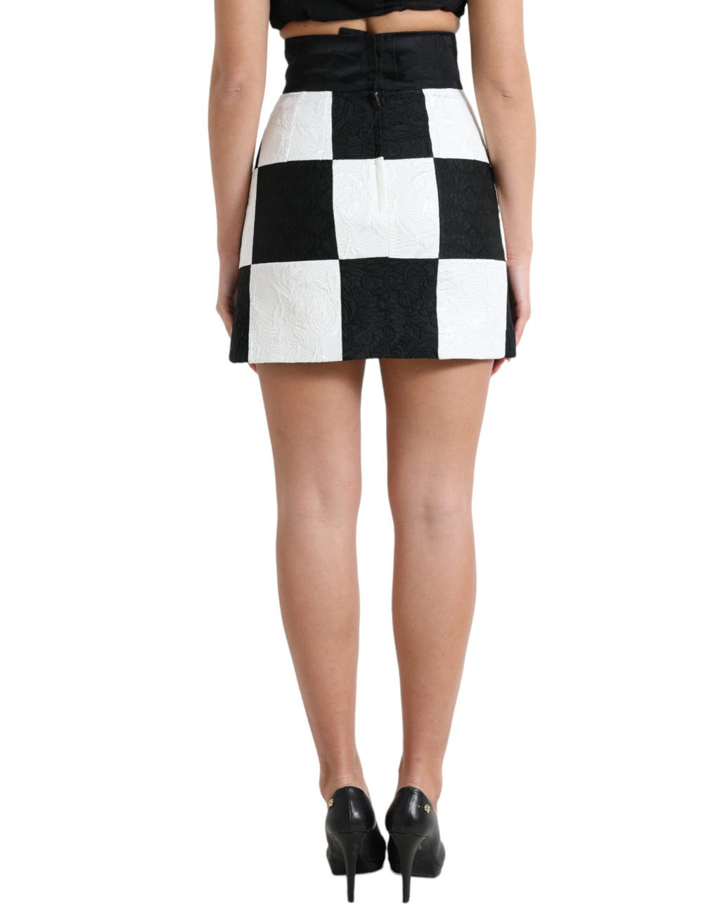 Dolce &amp; Gabbana Eleganter Minirock mit Blumenmuster und hoher Taille